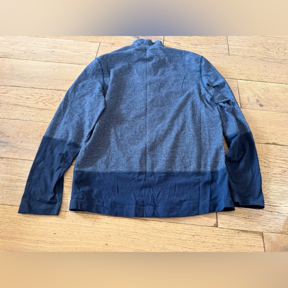 Lululemon Speed‎ 1/4 Zip Herringbone Blue Quarter-Zip Pullover Mens Sz XL - Picture 9 of 10